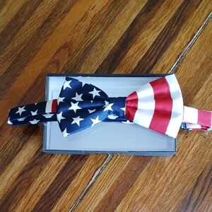 American Flag Patiotic Bow Tie